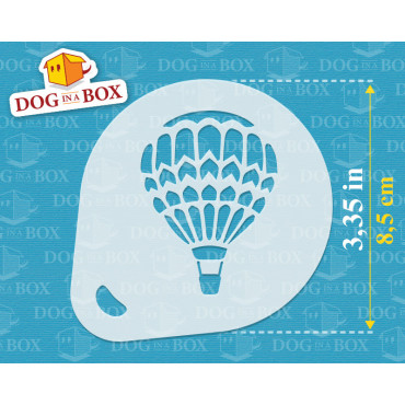 Stencil Mongolfiere (set di 3) - Stencil per decorazioni di pareti, tessuti o dolci