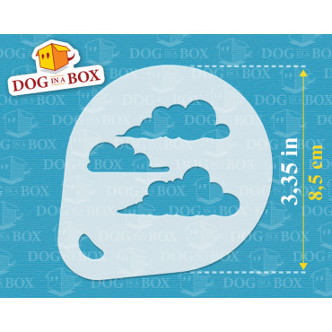 Pochoirs de montgolfières (lot de 3) - Pochoirs décor cappuccino et café cacao en poudre