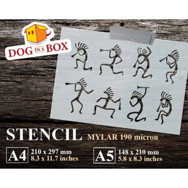Stencil Kokopelli n. 1 -...