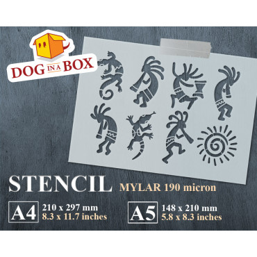Kokopelli stencil n.2 -...