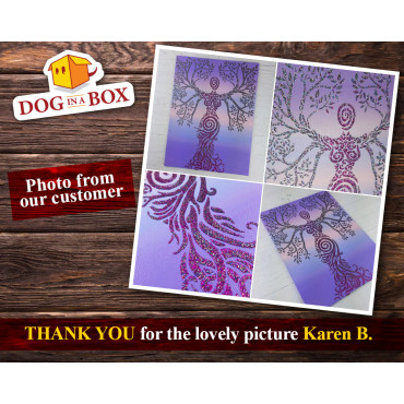 Frauenbaumschablone n.1 - Baum des Lebens Schablone, Yggdrasill Schablone für Wanddekoration und Holzschilder