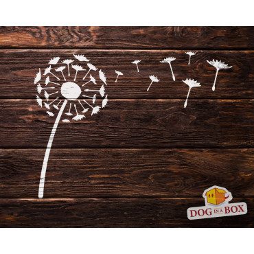 Dandelion stencil n.3 - Reusable dandelion stencil for wall decoration
