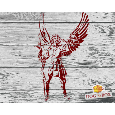 Saint Gabriel guardian Angel - Reusable archangel stencil for churches, wood signs, wall decor and catechism