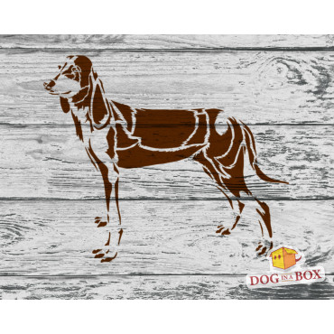 Dog stencil n.17 - Reusable Segugio Italiano stencil for wood signs, wall decor, fabric
