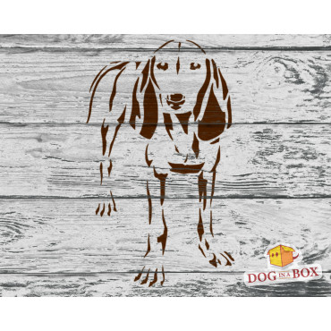 Dog stencil n.18 - Reusable Segugio Italiano stencil for wood signs, wall decor, fabric