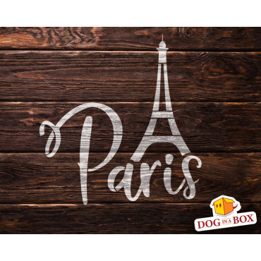 Pochoir Paris n.1 - Pochoir Tour Eiffel réutilisable pour panneaux bois et décoration murale