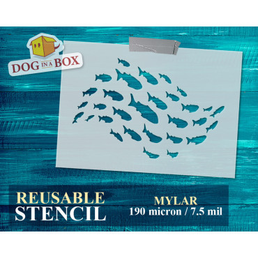 Pochoir de poisson n.9 -...