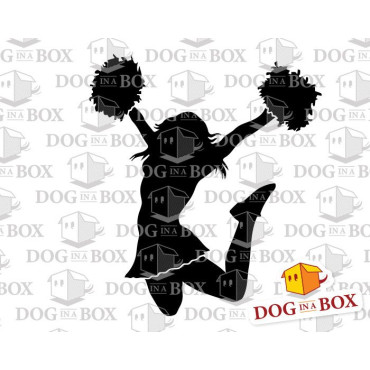 Cheerleader stencil n.3 - Reusable stencil for football or baseball wall decors, fabrics and wood signs.