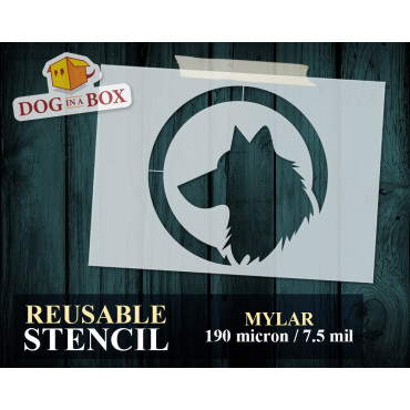 Pochoir de loup n.3 -...