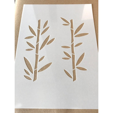 Pochoir en bambou réutilisable - Pochoir modulaire en bambou réutilisable pour la décoration murale et les panneaux en bois