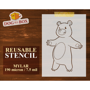 Stencil illustrazione Orso...