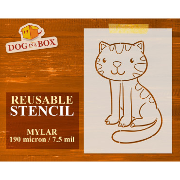 Cat PYO stencil n.1 - Paint...