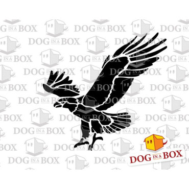 Eagle stencil n.1 - Reusable American stencil for wood signs, walls or fabrics.