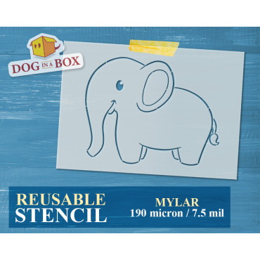 Elephant PYO stencil n.1 -...