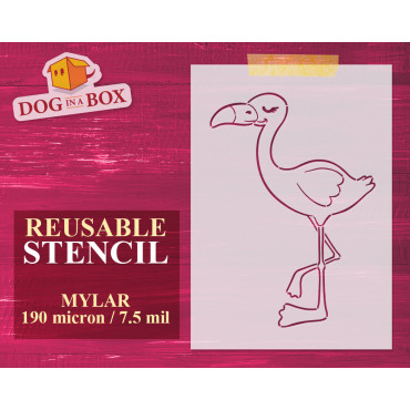 Pochoir Flamingo PYO n.1 -...