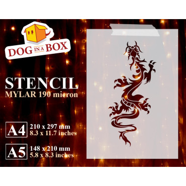 Pochoir dragon n.3 -...
