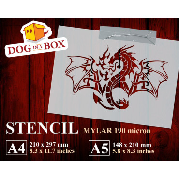 Stencil drago n.5 - Stencil...