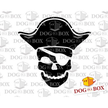 Pirate stencil n.5 - Skull and Bones reusable stencil for wood, walls, fabrics and party decor