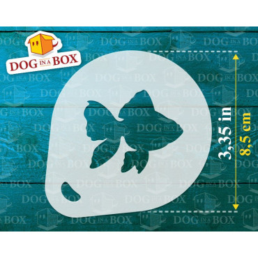 Sea Animals stencils n.1 (set of 3) Cappuccino and Coffee cocoa powder decor stencil - Face Painting stencils