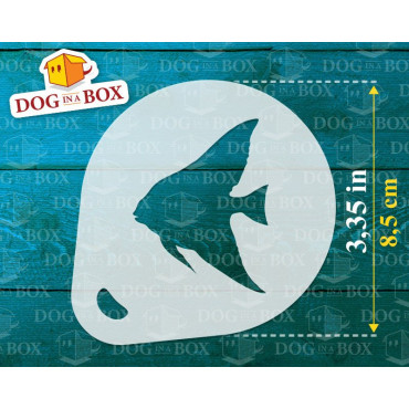 Sea Animals stencils n.1 (set of 3) Cappuccino and Coffee cocoa powder decor stencil - Face Painting stencils