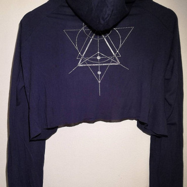 Schablone mit heiliger Geometrie Nr. 5 - Geometrische wiederverwendbare Schablone für Holzschilder. Yoga und Meditationsschablon