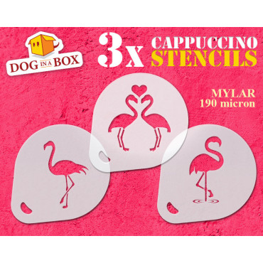 Flamingos Schablonen (3er...