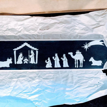 Nativity stencil Set n.3 - Reusable Christmas stencil for churches, wood signs, wall decor