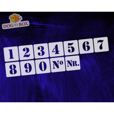 Numbers stencils n.5 - Individual numbers stencils for wood signs and walls