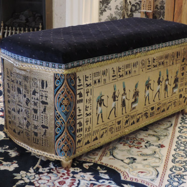 Schablone der ägyptischen Götter 1: Anubis - Wiederverwendbare Hieroglyphenschablone für Wände und Stoffe