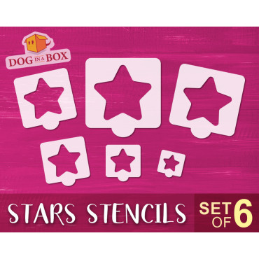 Stars stencils n.2 - Set of...