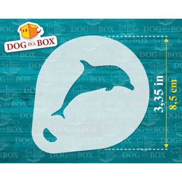 Sea Animals stencils n.2 (set of 3) Cappuccino and Coffee cocoa powder decor stencil - Face Painting stencils