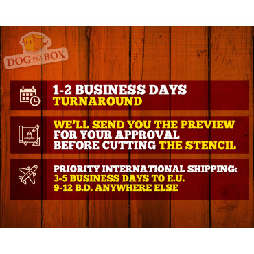 Ihre Logo-Schablone - Benutzerdefinierte Schablone mit Ihrem Firmenlogo