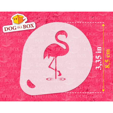Flamingos stencils (set of 3) Cappuccino and Coffee cocoa powder decor stencil - Face Painting stencils