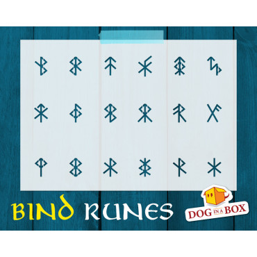 Binde runen schablone n.1 -...