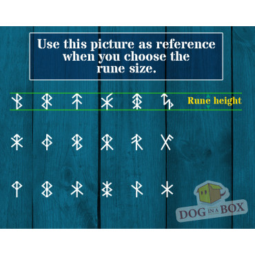 Rune legate n. 1 - Stencil di rune celtiche per insegne in legno, pittura su pietra e rune personalizzate