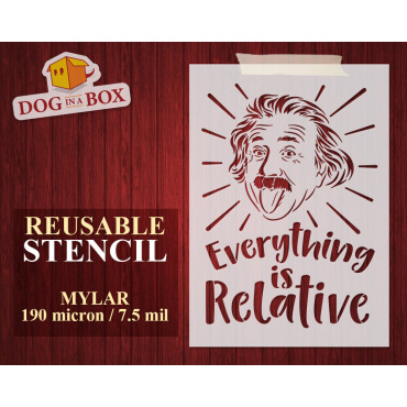 Stencil Albert Einstein n.3...