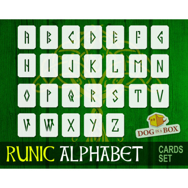 Runic Alphabet stencils set n.1 - Reusable Celtic and Gaelic alphabet stencils