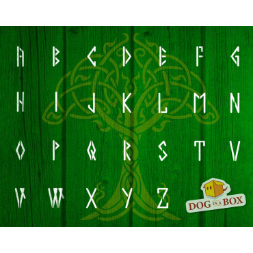 Runic Alphabet stencils set n.1 - Reusable Celtic and Gaelic alphabet stencils