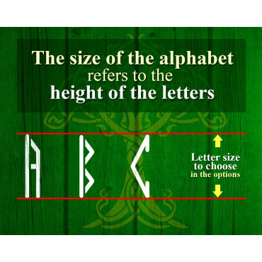 Ensemble de pochoirs alphabet runique - Set n.1 - pochoirs réutilisables alphabet celtique et gaélique
