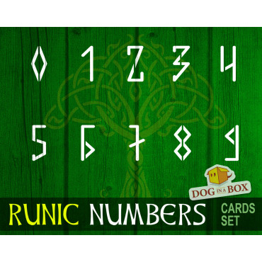 Runic Numbers stencils n.1 - Individual numbers stencils for wood signs and walls