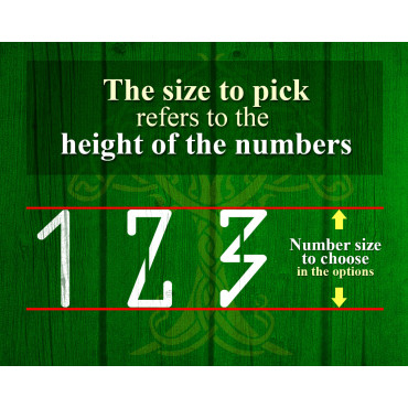 Runique Pochoirs numéros n.1 - Pochoirs numéros individuels pour panneaux et murs en bois