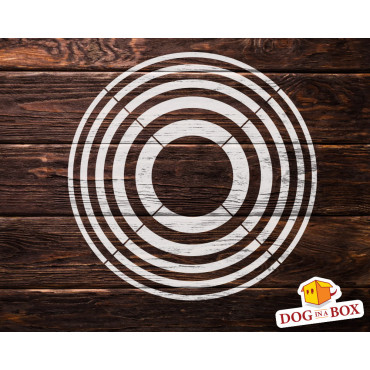 Sacred geometry stencil n.9 - Geometric reusable stencil for wood signs. Yoga and meditation stencil for walls.