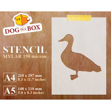 Duck stencil - Reusable farm animal stencil for wood signs, wall decor and fabric
