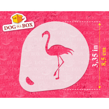 Stencil di fenicotteri (set di 3) - Stencil per decorazioni in cacao in polvere per cappuccino e caffè - Stencil faceprinting