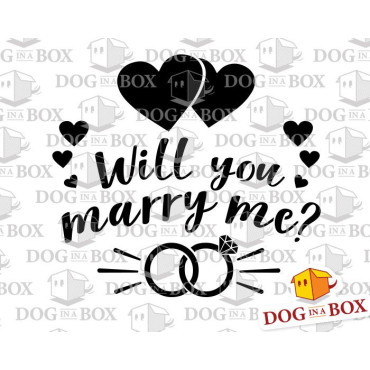 Will you marry me cake stencil - Wedding cake stencil - Proposal stencil