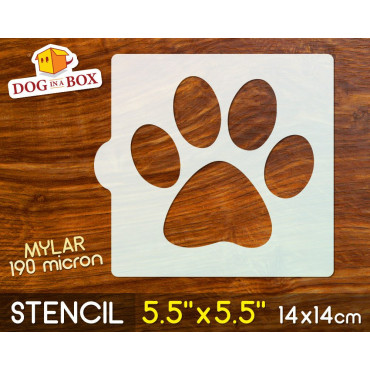Pochoir Dog Pawprint -...