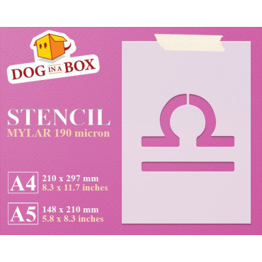 Libra stencil n.1 - Zodiac stencil to paint horoscope on walls, wood signs and fabrics