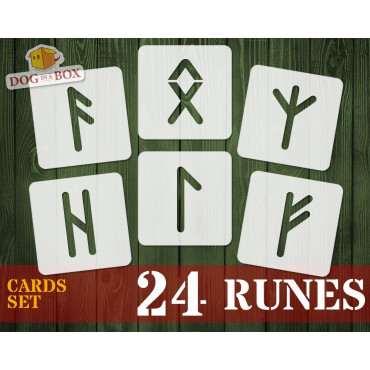 Cartes pochoirs Runes n.1 -...