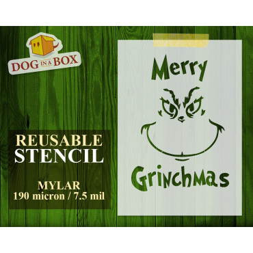 Merry Grinchmas stencil n.1...