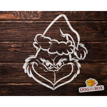 Merry Grinchmas stencil n.2 - Reusable christmas Grinch stencil for wood signs, windows decor and walls